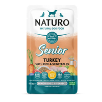 Naturo Senior Adult Mini Turkey with Rice and Vegetables – 150g Pouch