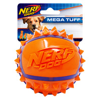 Nerf Dog Two-Tone TPR Spike Ball - Large - 8.9 cm (3.5 in) (NEW)