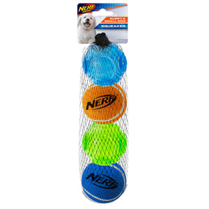 Nerf Puppy TPR Sonic Tennis Ball - 4 Pack - Assorted - 5 cm (2 in) SALE