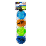 Nerf LED TPR Squeak Tennis Sonic Ball - 4 Pack - Assorted - 6.3 cm (2.5 in) SALE