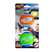 Nerf LED TPR Tennis Ball - 2 Pack - Assorted - 6.3 cm (2.5 in) SALE