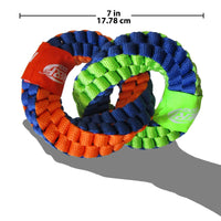 Nerf Dog Braided Twisted 2-Ring Tug - 18 cm (7 in) SALE