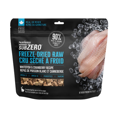 Nutrience SubZero Freeze-Dried Raw Cat Food - Whitefish & Cranberry Recipe - 113 g