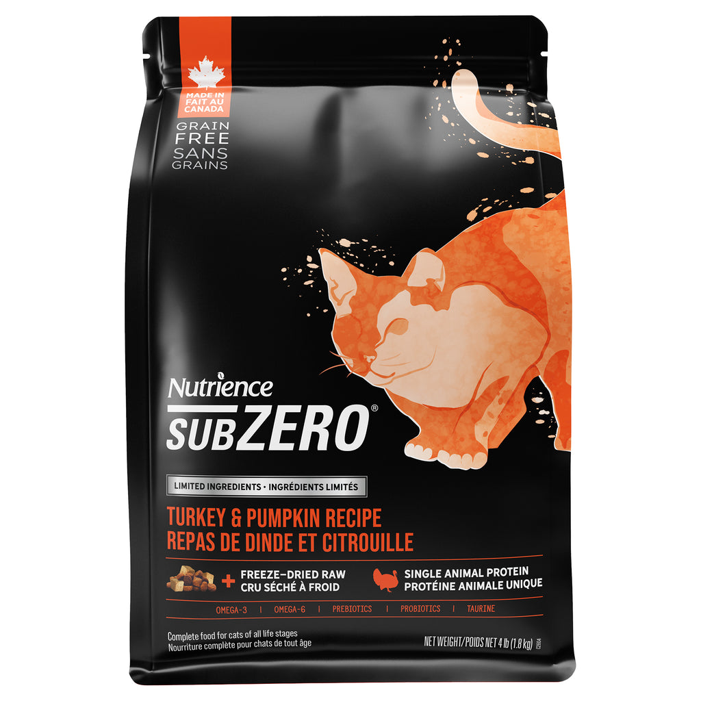 Nutrience SubZero Limited Ingredient Cat Food - Turkey & Pumpkin Recipe (NEW)