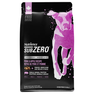 Nutrience SubZero Limited Ingredient Dog Food - Pork and Apple Recipe - 10 kg (NEW)