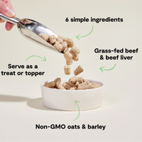 Open Farm® Goodbowl Grass-Fed Beef Recipe with Wholesome Grains Freeze-Dried Raw Dog Feed 8oz