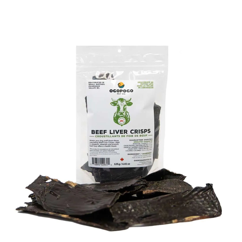 Ogopogo Pet Co.: Beef Liver Crisps 125g