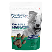 Pawsitively Canadian – Dehydrated Lamb Liver Dog Treats – 140g (single ingredient)