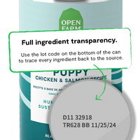 Open Farm® Puppy Chicken & Salmon Recipe Pâté Wet Dog Food 12.5oz