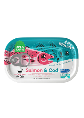 Open Farm® Salmon & Cod Topper for Cats 3 oz SALE