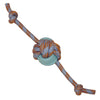 Bud'Z Floating Rope Toy For Dog - Monkey Fist Knot, Orange and Blue 33 cm