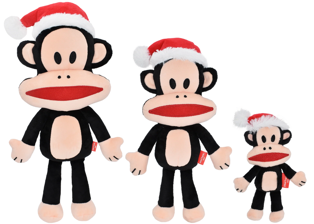 Multipet™ Paul Frank® Julius the Monkey with Santa Hat Dog Toy