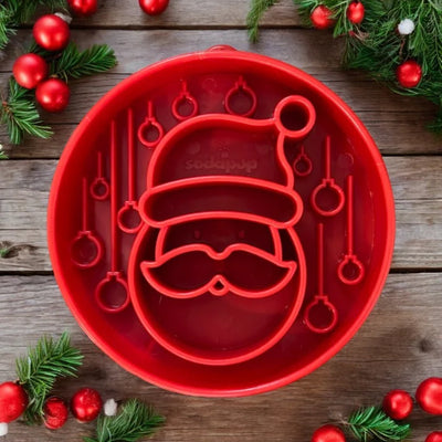 SodaPup ebowl - Santa - red