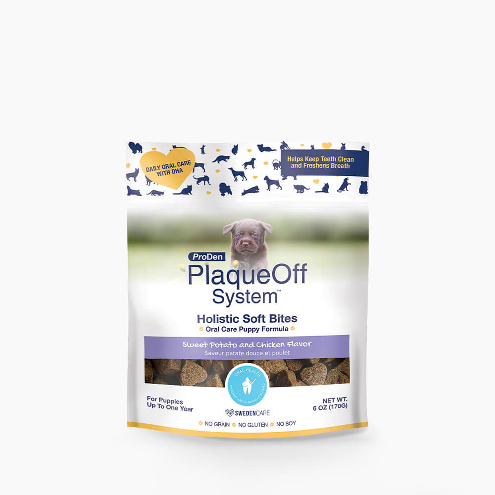 ProDen PlaqueOff System™ Holistic Soft Bites for Puppies – Oral Care Puppy Formula 6 oz