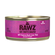 Rawz 96% Duck & Duck Liver Pate Cat Food 5.5oz (8% Case Discount)