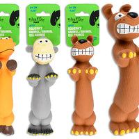 Riley & Rex Latex Squeaky Standing Animal - Puppy/Monkey/Bull (NEW)