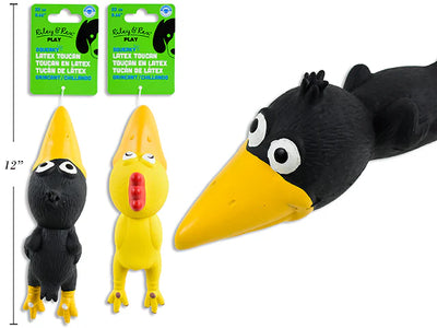 Riley & Rex Latex Squeaky Toucan Dog Toy (NEW)