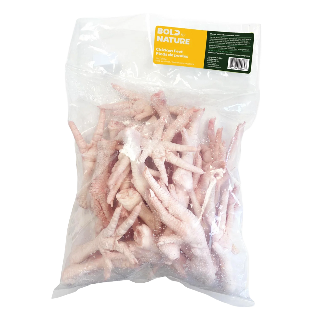 BOLD by NATURE Chicken Feet Frozen Dog Bone 2 lb