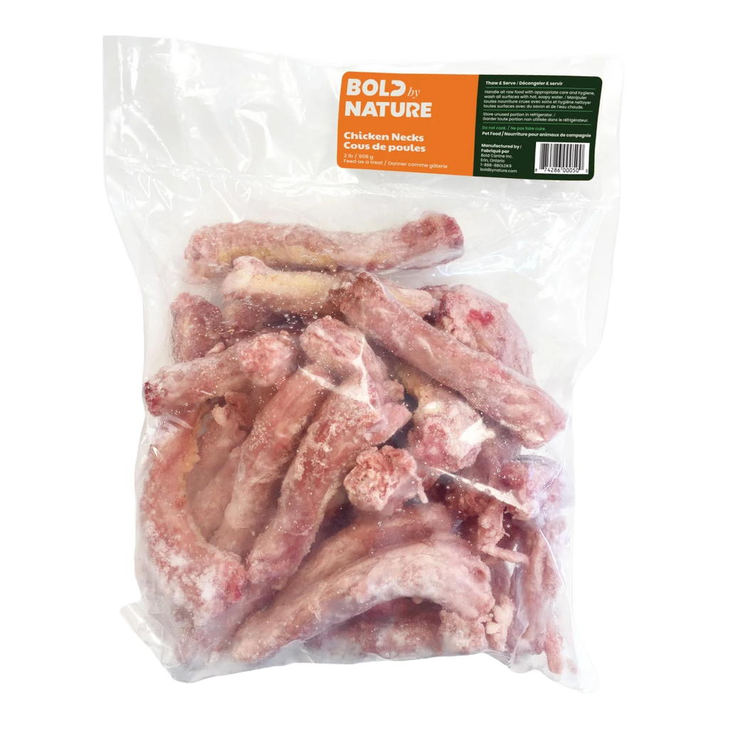 BOLD by NATURE Chicken Necks Frozen Dog Bone 2 lb