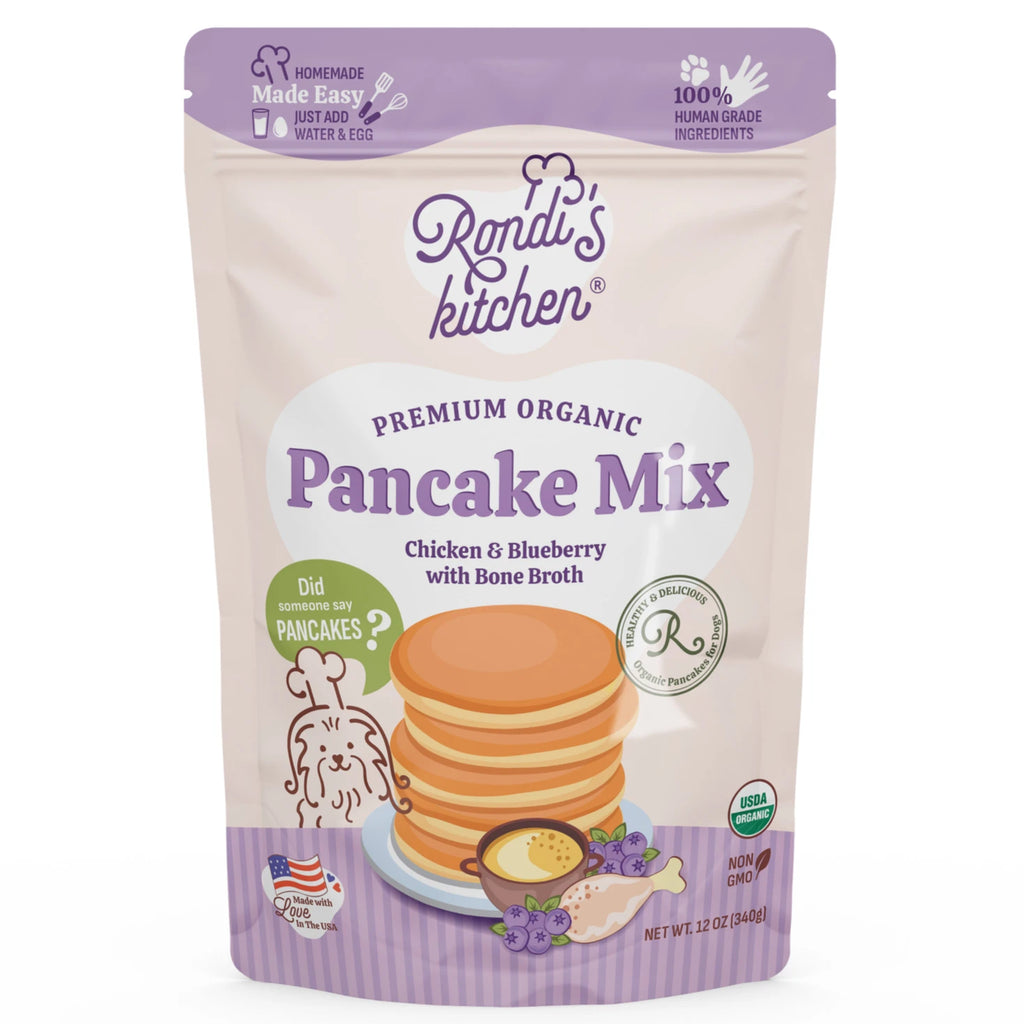 Rondi’s Kitchen – Organic Pancake Mix – Chicken & Blueberry – 340g (NEW)