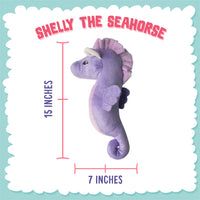 Snugarooz Shelly The Sea Horse Purple Dog 17in