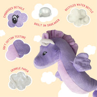 Snugarooz Shelly The Sea Horse Purple Dog 17in