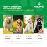 NaturVet® Scoopables® Advanced Probiotics & Enzymes Supplement for Dogs (45 scoops)