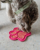 Dexypaws Paw Print Enrichment Licking Mat, Pink for Cat or Dog