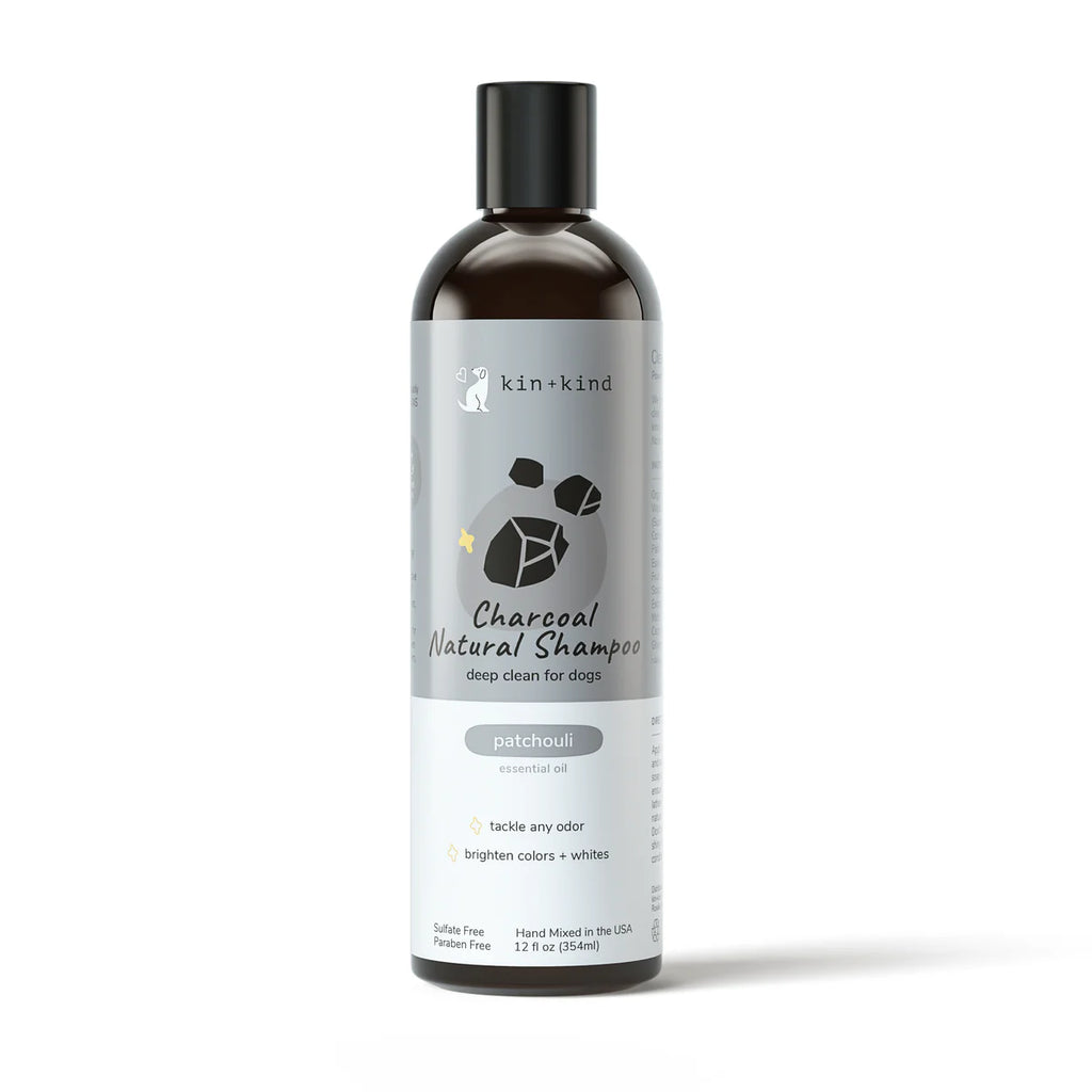 Kin + Kind Charcoal Deep Clean Shampoo for Dogs (Patchouli) 12 oz