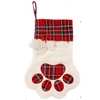 Spot® Holiday 2-Bone Plaid Pawprint Pet Stocking