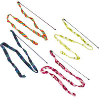 Spot® Prancer Fleece Frenzy Wand Assorted Cat Toy