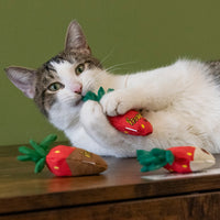 Yeowww Catnip Strawberries 3pk Cat Toys