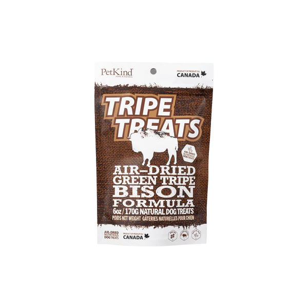 PetKind® Green Bison Tripe Treats Natural Dog Treats 6oz