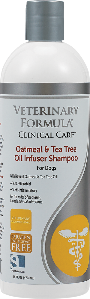 Synergy Veterinary Formula - Oatmeal & Tea Tree Oil Infuser Shampoo for Dogs 16 oz