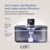 Catit PIXI Cordless Stainless Steel UV-C Drinking Fountain - 5L (1.3 gal)
