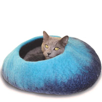 DHARMA DOG KARMA CAT – Wool Felt Cat Cave Turquoise