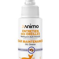 Zanimo Ear Maintenance, Oils Cleaner, For Dogs And Cats - Almond & Hemp 60ml