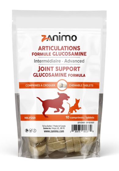 Zanimo Joint Support Advanced - Glucosamine Formula, For Dogs And Cats 10 Tablets