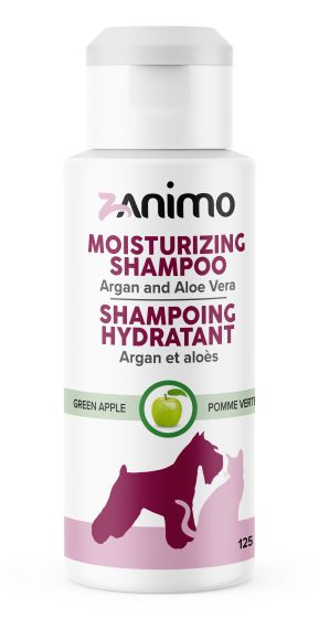 Zanimo Moisturizing Shampoo, Argan And Aloe, For Dogs And Cats - Green Apple