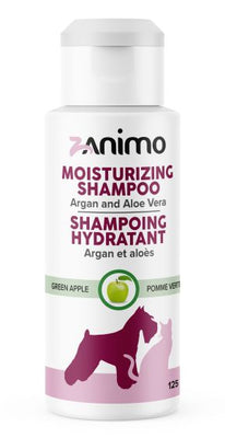 Zanimo Moisturizing Shampoo, Argan And Aloe, For Dogs And Cats - Green Apple