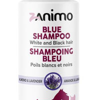 Zanimo Blue Shampoo, For Black And White Coats, For Dogs And Cats - Almond & Lavender