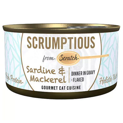 SCRUMPTIOUS FROM SCRATCH Sardines & Mackeral Cat food 79g