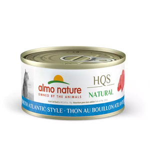 Almo Nature (1010H) HQS Natural Tuna in Broth Atlantic Style Cat Can 2.47 oz (70g)