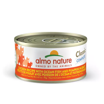 Almo Nature (1462)Classic Complete Chicken w/Fish in Gravy Cat Can 70g (2.47oz)