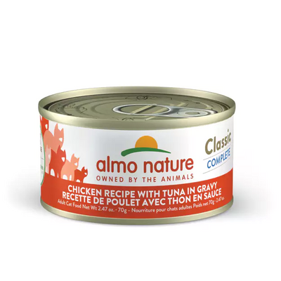 Almo Nature (1463) Classic Complete Chicken w/ Tuna in Gravy Cat Can 70g (2.47 oz)
