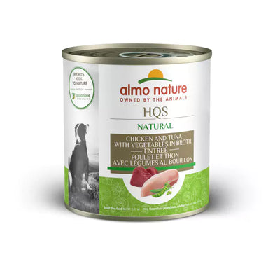 Almo Nature (1913) HQS Natural Chicken and Tuna Vegetables Dog Can 280g
