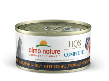 HQS Complete Mackerel Recipe with Pumpkin in Gravy 2.47 oz (70g)