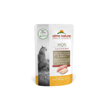 Almo Nature (1201) La Cucina Chicken w/ Whitefish in Gravy Cat Pouch 55g