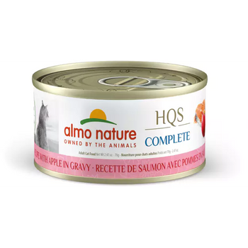 Almo Nature (1704) HQS Complete Salmon with Apple in Gravy Cat Can 70g (2.47 oz)