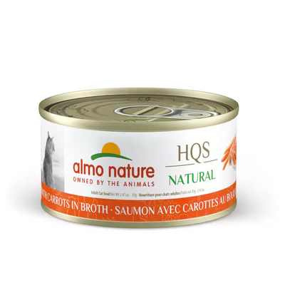 Almo Nature (1006H) HQS Natural Salmon with Carrots in Broth Cat Can 70g (2.47 oz)
